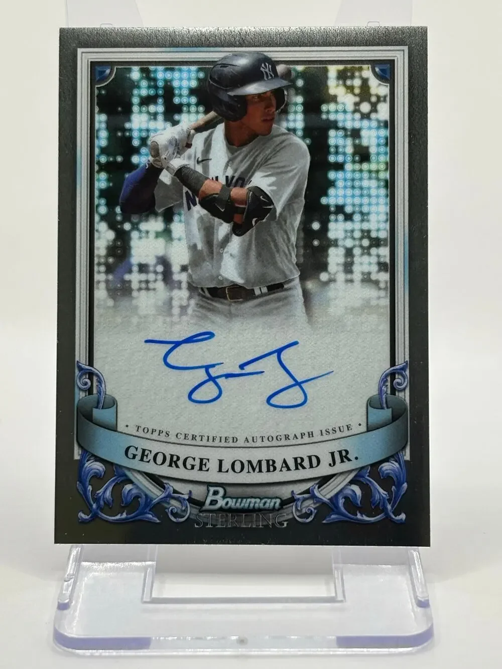 2024 Bowman Sterling George Lombard Jr. On Card Auto New York Yankees Prospect